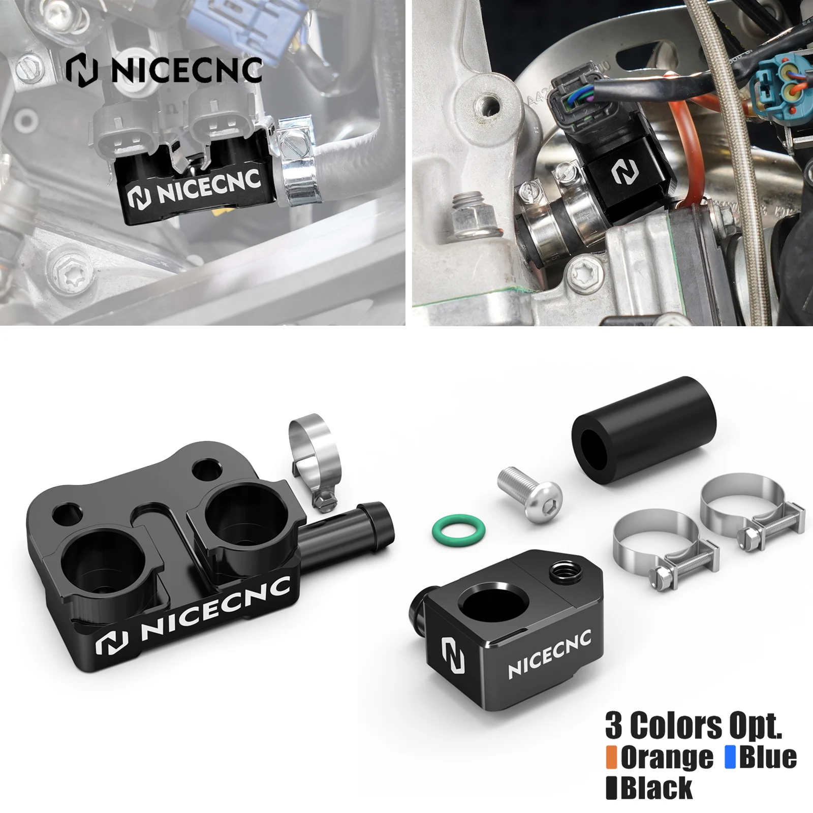 

TBI High Flow Fuel Rail & Crankcase Pressure Sensor Bracket For KTM EXC 300 250 For Husqvarna TE 300 For GasGas EC 300 2024-2025