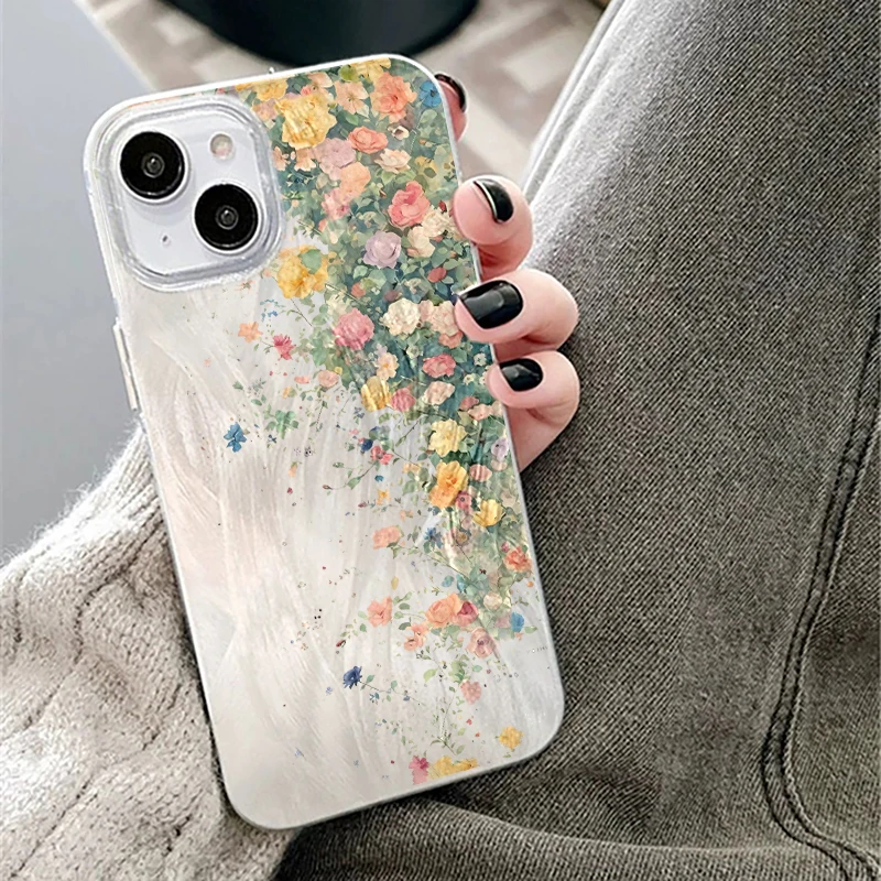 Funda de teléfono Daisy con flor de cerezo a la moda para Samsung Galaxy S25 FE S25 S24 S22 S23 Ultra Plus S24 FE A56 A55 A06 A53 5G