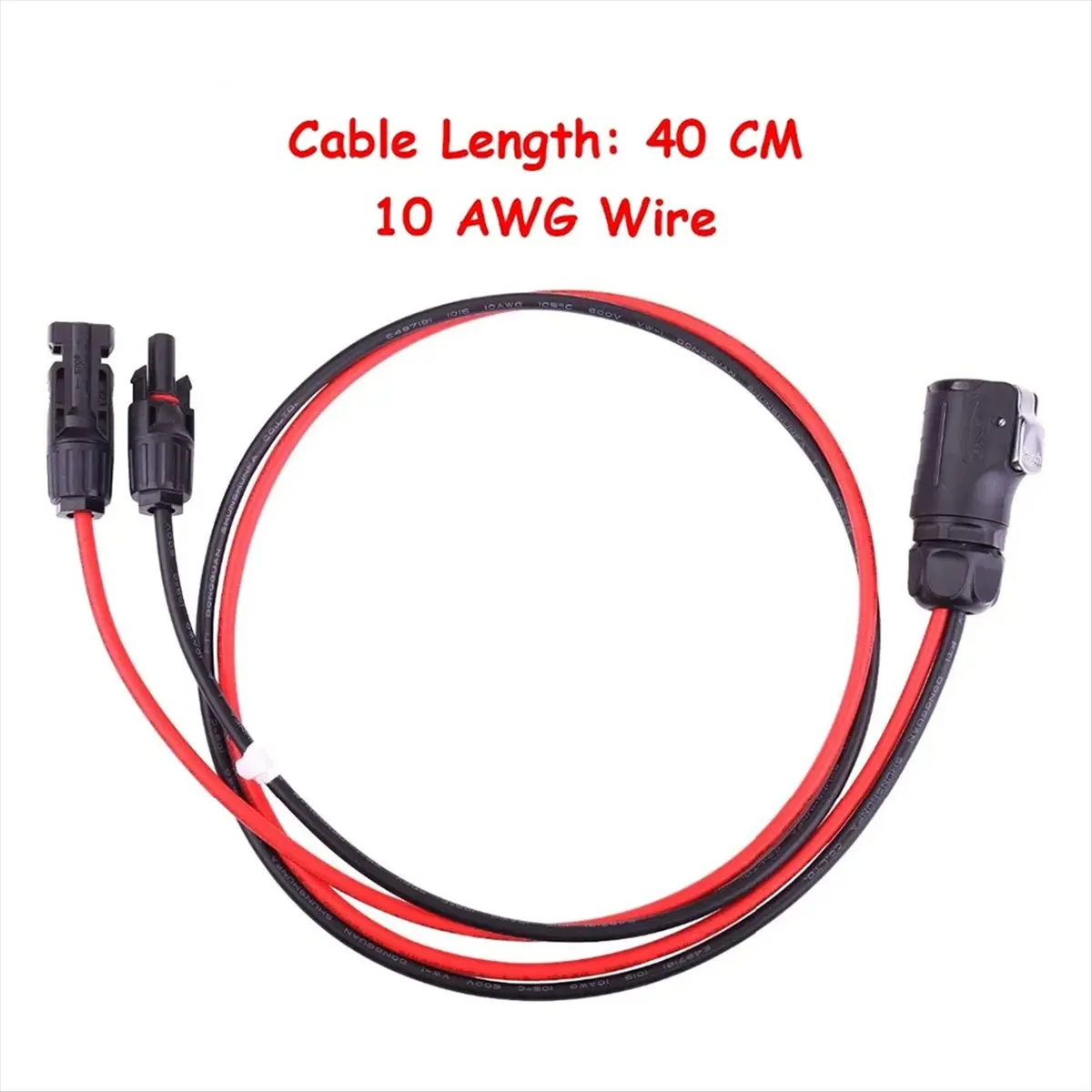 【ELEVATE LIFE】2 Pin Circular Connector to Solar Panel Cable Adapter for Solar Panel Suitcase for