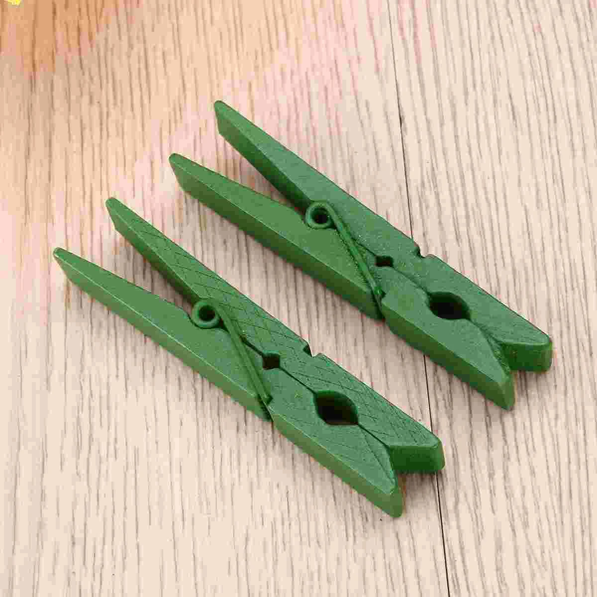 25pcs 29 Inch Wooden Clothespins Clothes Pegs (Green) Clothes pins