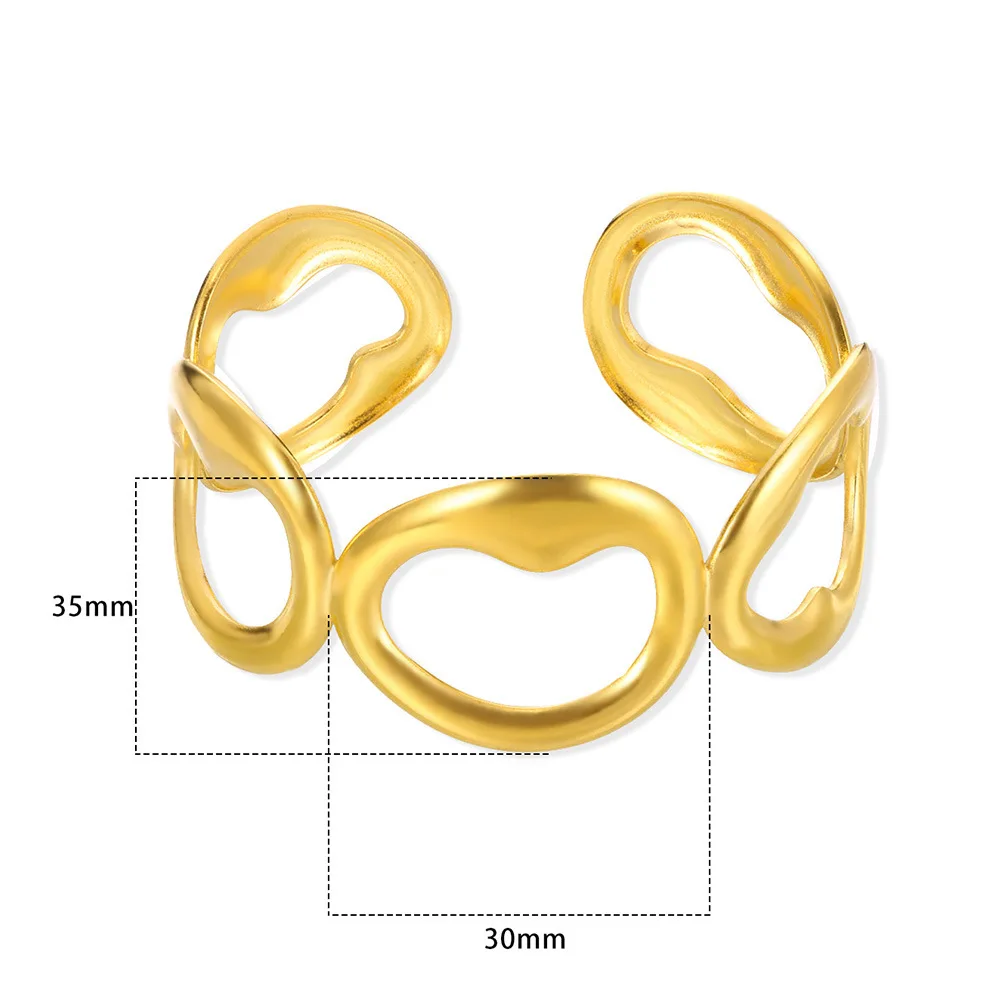 Classic Gold Color Wrinkle Texture Bangle Bracelet For Women Exquisite Cuff Bracelet Stainless Steel Hand Ornament Punk Jewelry