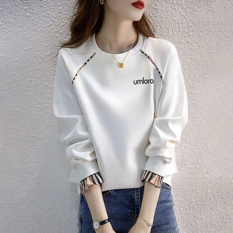 Luxury Brand Golf T-shirt Women Golf Wear 2024 Autumn New Fashion Fake Two Items Tee Korean Long Sleeves Women\'s Golf Clothing