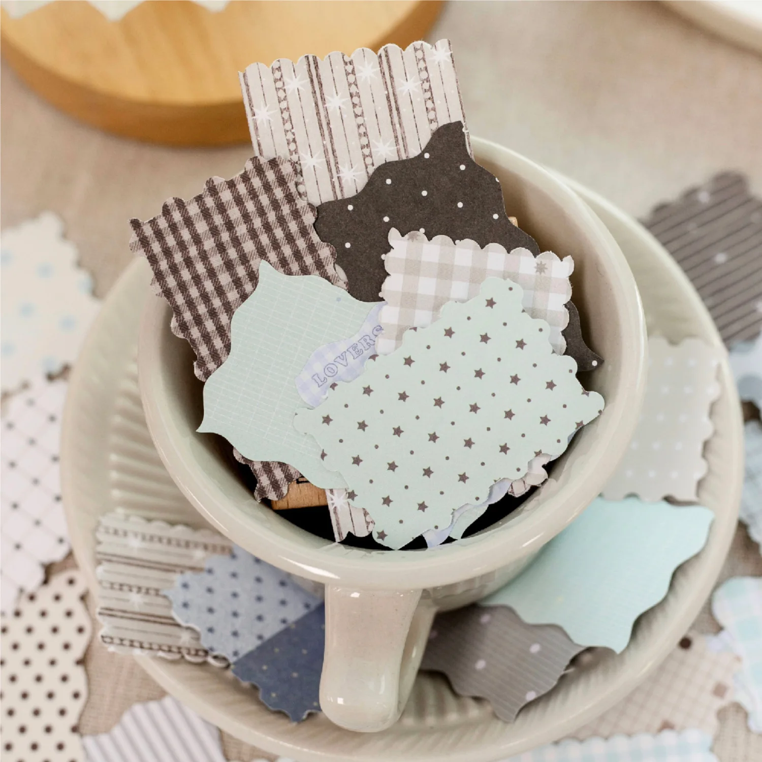 50pcs/lot Memo Pads Material Paper Daily Grid Story Junk Journal Scrapbooking Cards Retro Background Decoration