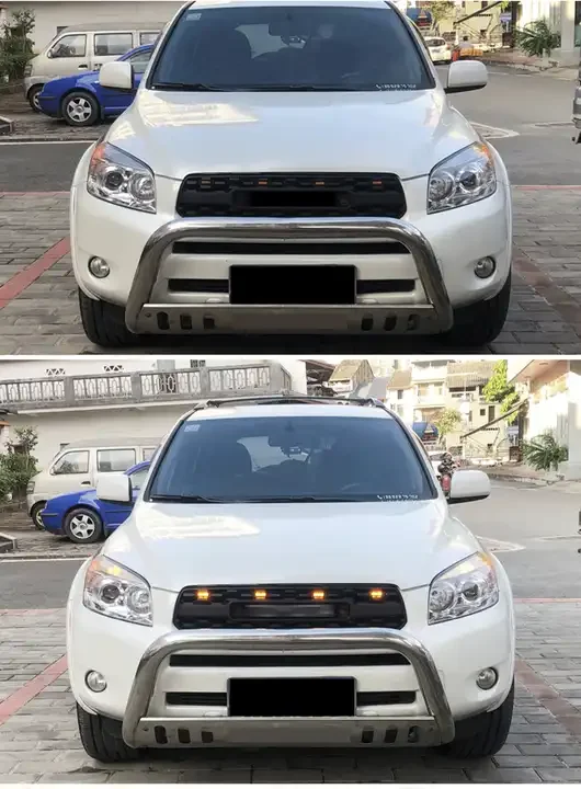 Spedking New Style 4x4 Auto Accessories Grille ABS Front Grille With Light For 2006-2008  RAV4 Car Grills