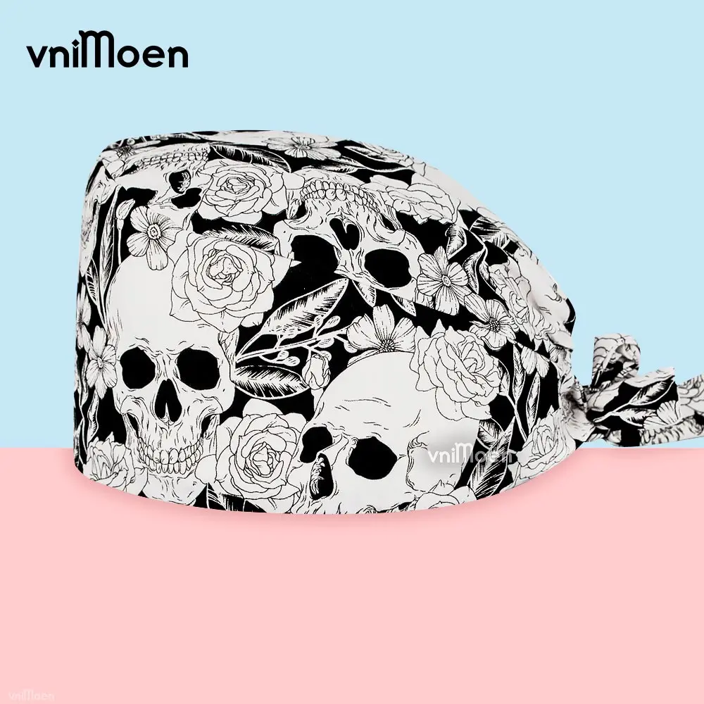 wholesale the man medical hat nurse women hats Pet clinic work cap nursing cap Beauty salon Clean protection cap skull cap