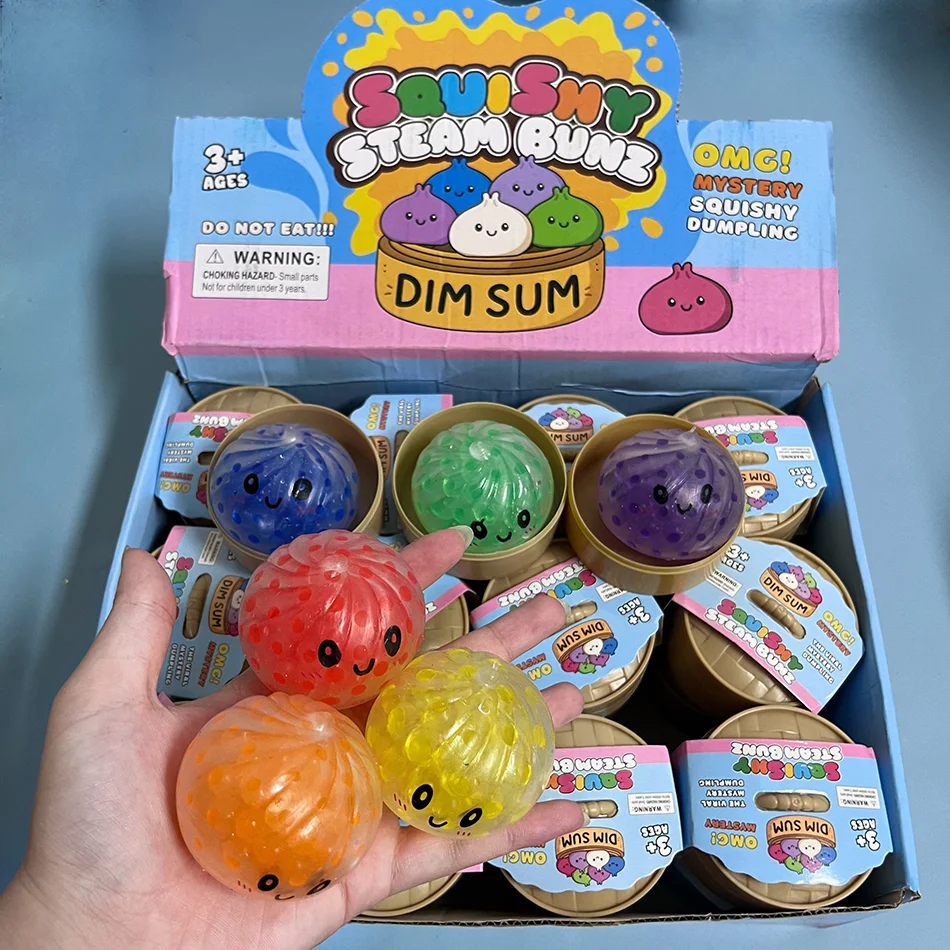surprise-mini-squishy-dumpling-realistic-bun-sensory-fidget-toy-colored-glitter-steamer-bun-decompression-ball-small-squeez-toy
