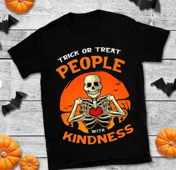 Trick or treat people kindness inspired by Treat people with kindness t shirt,