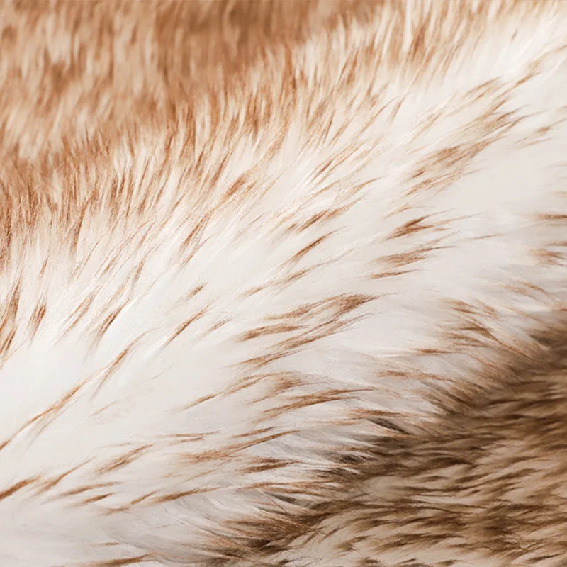 Soft Carpet Sheepskin Chair Mat Seat Pad Faux Sheepskin Mat Sheep Skin Fur Plain Fluffy Area Rugs Washable For Home Washable