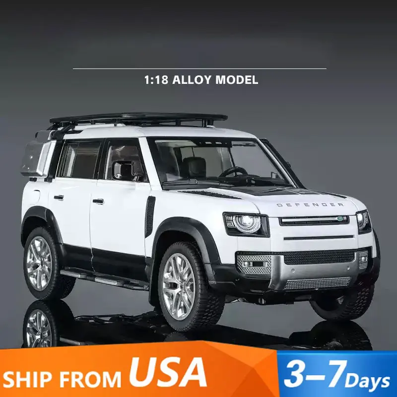 

Large 1/18 Defender 110 Off-road Vehicle Model Metal Die Cast Body Adult Collection Ornaments Boy Halloween Gifts