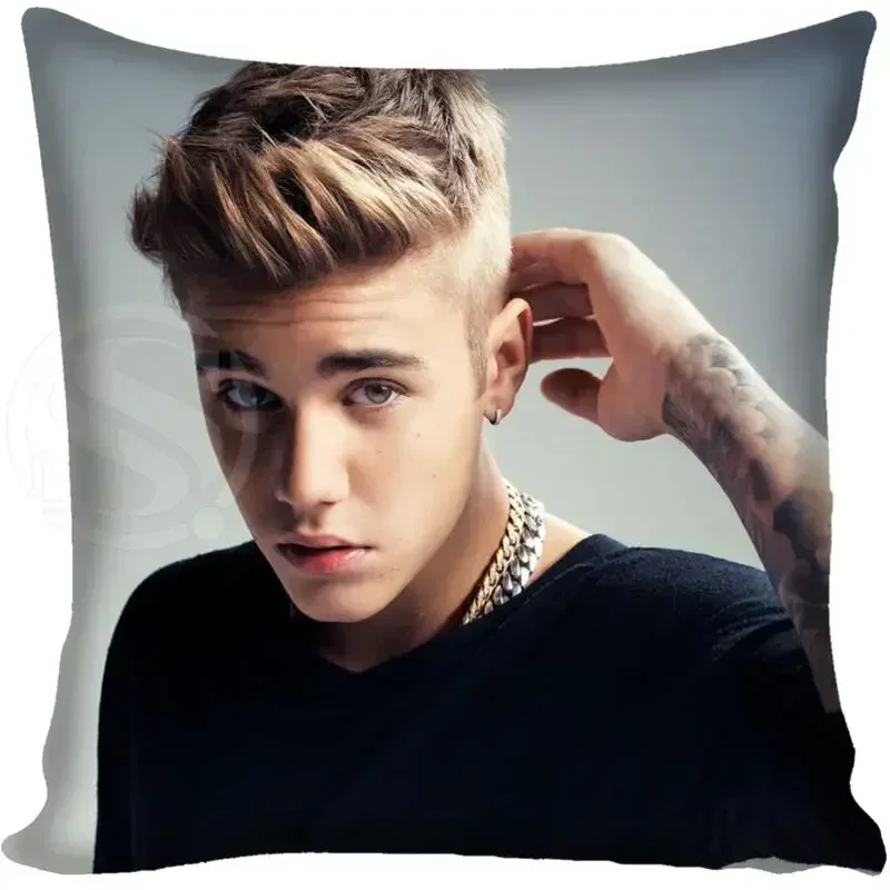 G0309 Hot Sale Custom Justin Bieber Pillowcase  Home Hot Pillow Cases 35x35cm 45x45cm Drop Shipping home decor