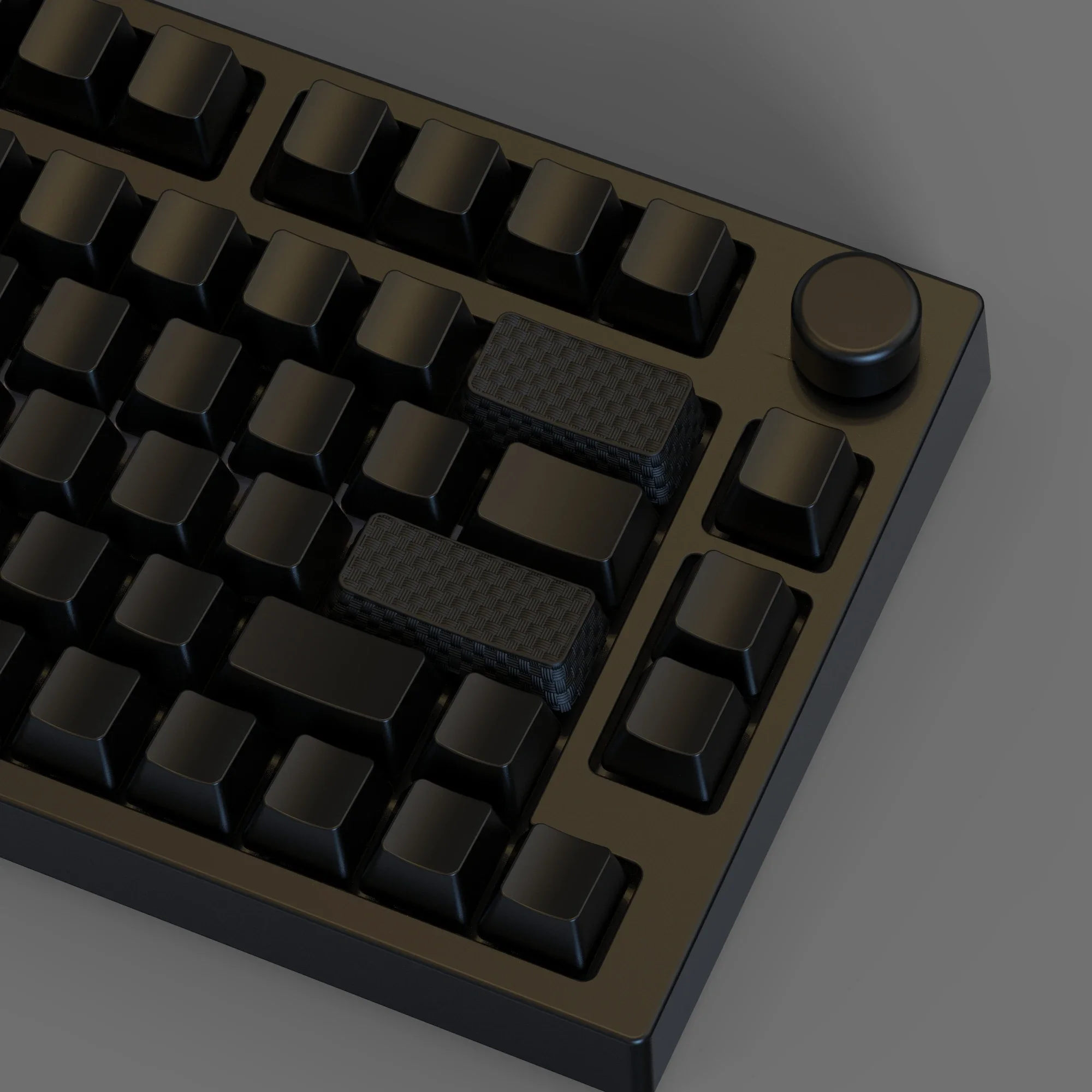 

Charcoal fiber embellishment personalized keycaps, personal customization, creative small gifts for friends, mechanical keyboard