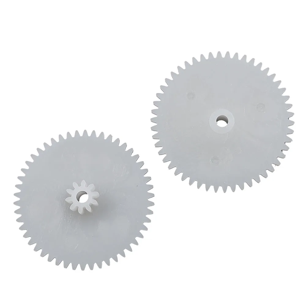 50102A 0.5M POM Double Spur Gears OD=26mm 1.95MM Hole Plastic Toys Reduction Gear 50+10T DIY Model Parts 10PCS