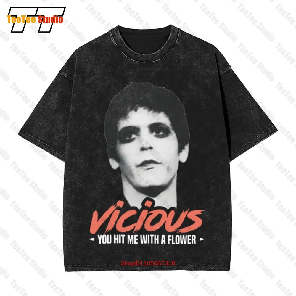 Lou Reed Vicious Velvet Underground Rock Vintage Oversized T-Shirt M1XJ