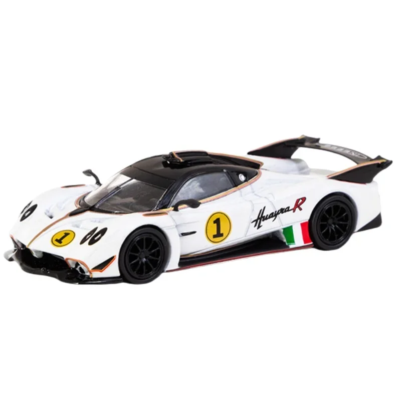 Miniature scale model 1:64 Pagani Huayra R1 diecast alloy car model Boys toy Collection Gifts Display gifts for children.