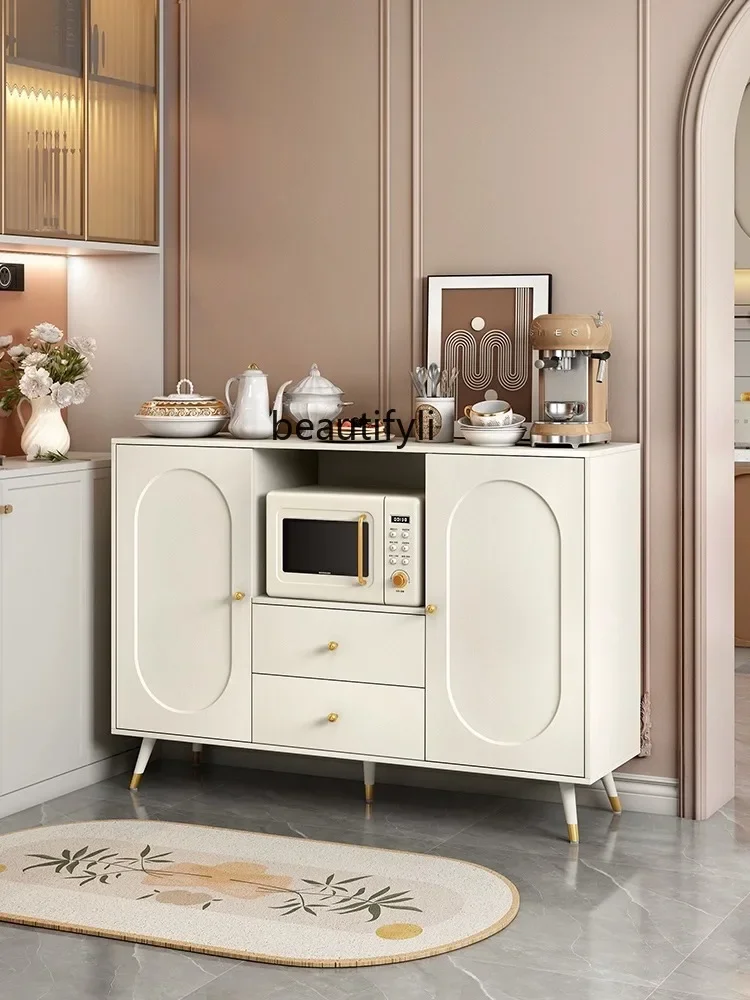 

07Nordic Sideboard Cabinet Modern Minimalist Cream Style Living Room Locker Tea Cabinet