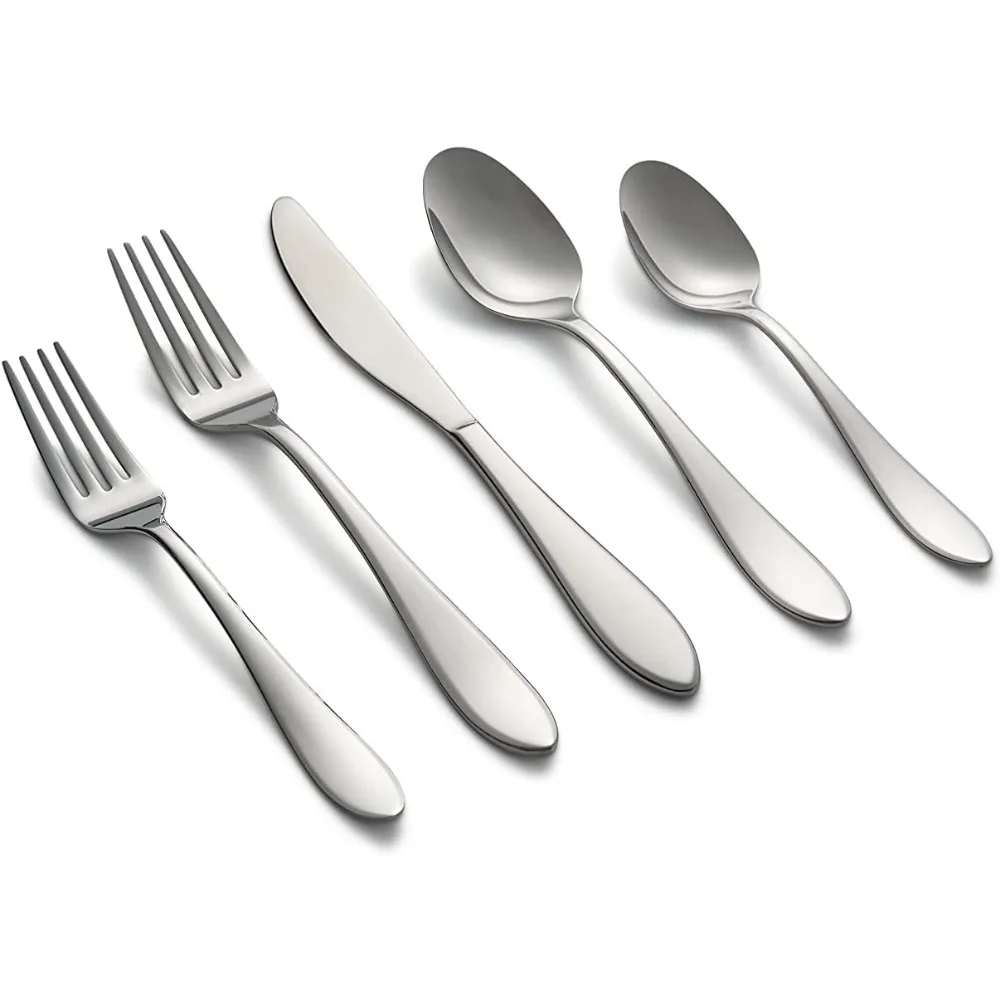 

Silversmiths Delia Mirror 20-Piece Flatware Set, Service for 4