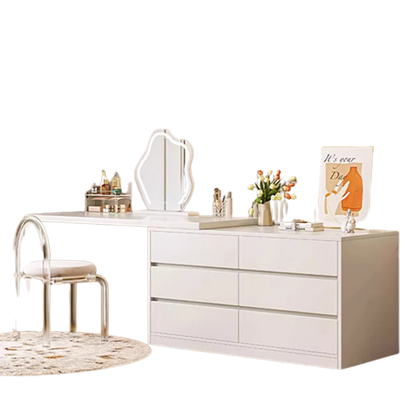 Nordic Style Vanity Table Organizers Storage Modern Luxury Vanity Table Bedroom Girls Coiffeuse De Chambre Furniture