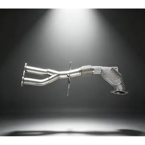 Factory Direct Stainless Steel Exhaust Downpipe for Volvo S60 V60 Xc60 3.0T T6 Catted Drain Pipe Header Exhaust Pipe
