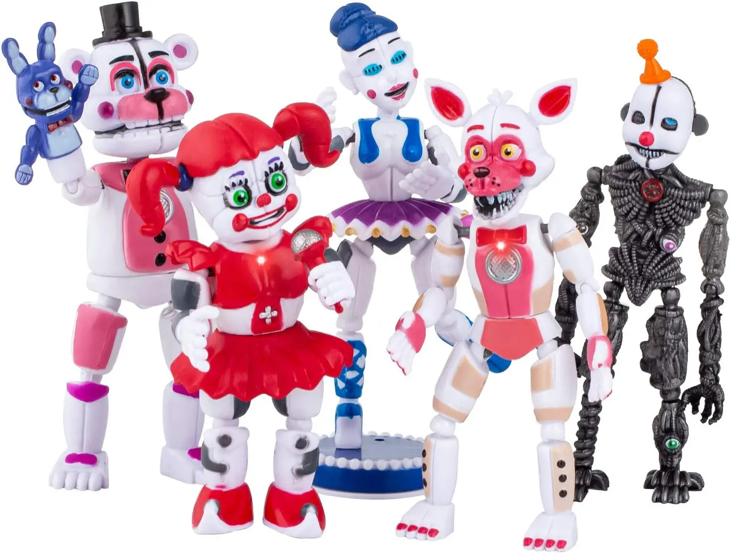 Figuras originales de cinco noches en Freddy de alta calidad Funtime Ballora Baby Foxy, juguetes de 15cm