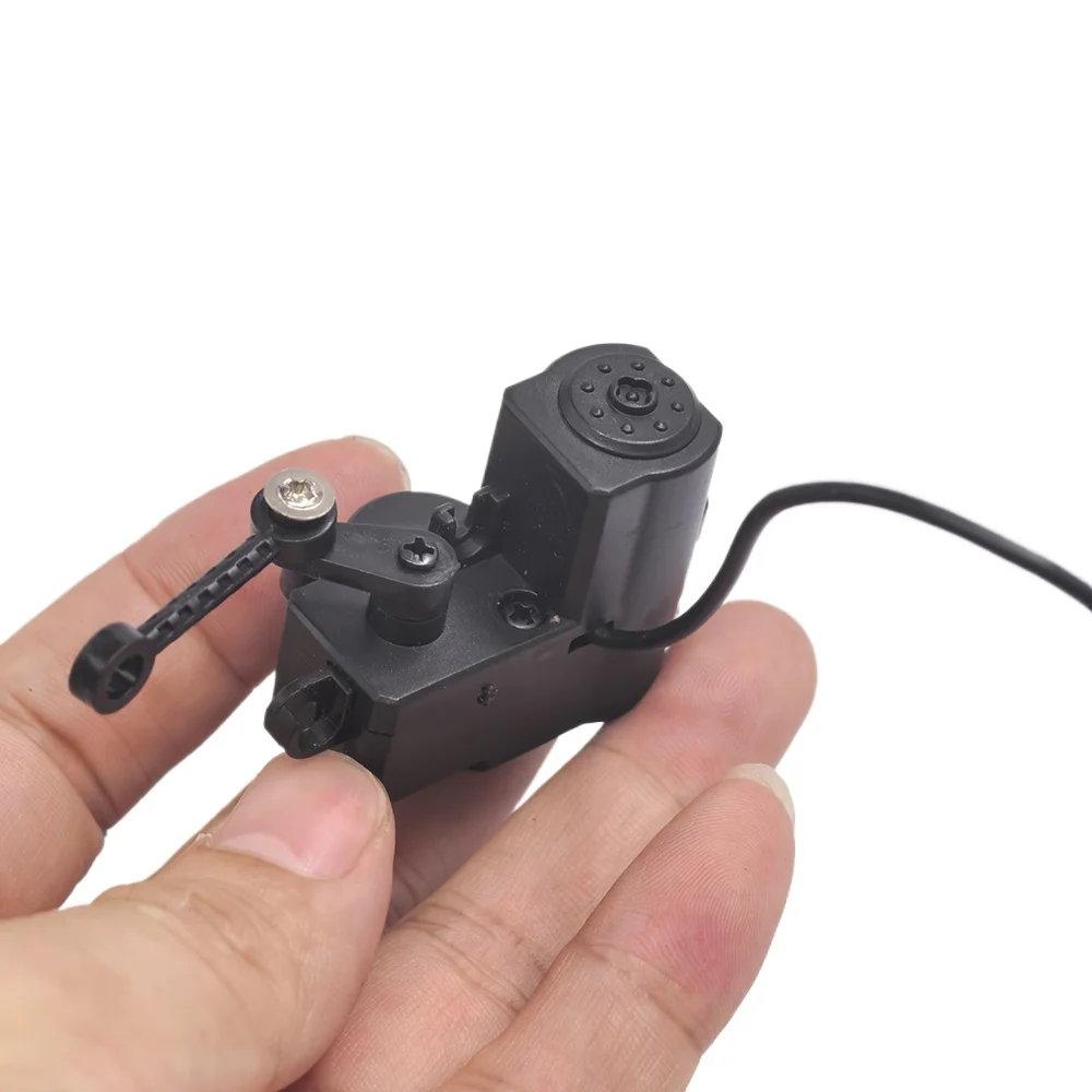 DC 3V-6V Mini Deceleration Gear Motor with Pull Rod Arm Rotation Angle 200 Degrees Stretching 18mm Stroke for Toy RC Car