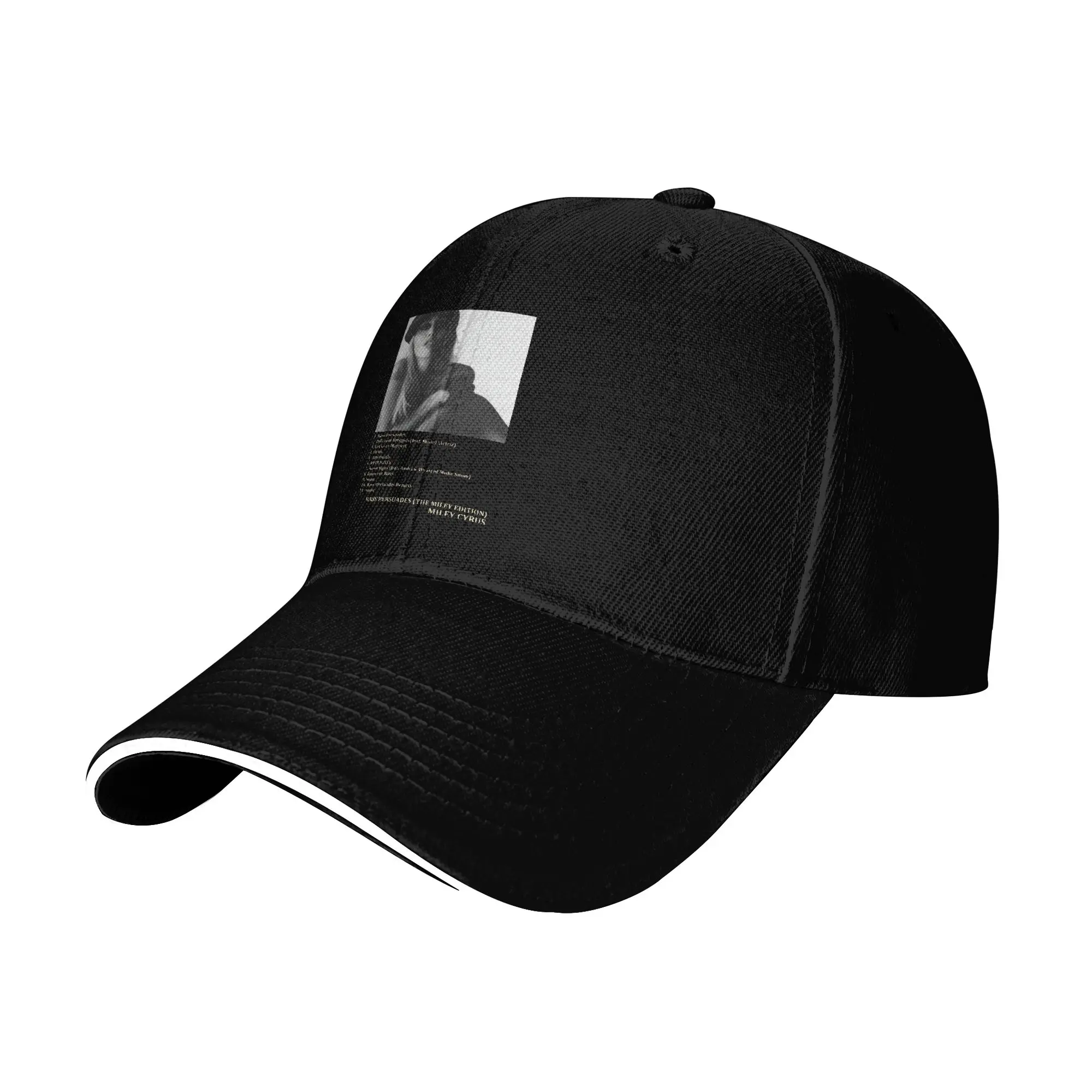 Mileys Cyruse Basse Persuades Album Baseball Cap Fashion  Sandwich Cap Unisex Style Breathable Sun Cap Sport