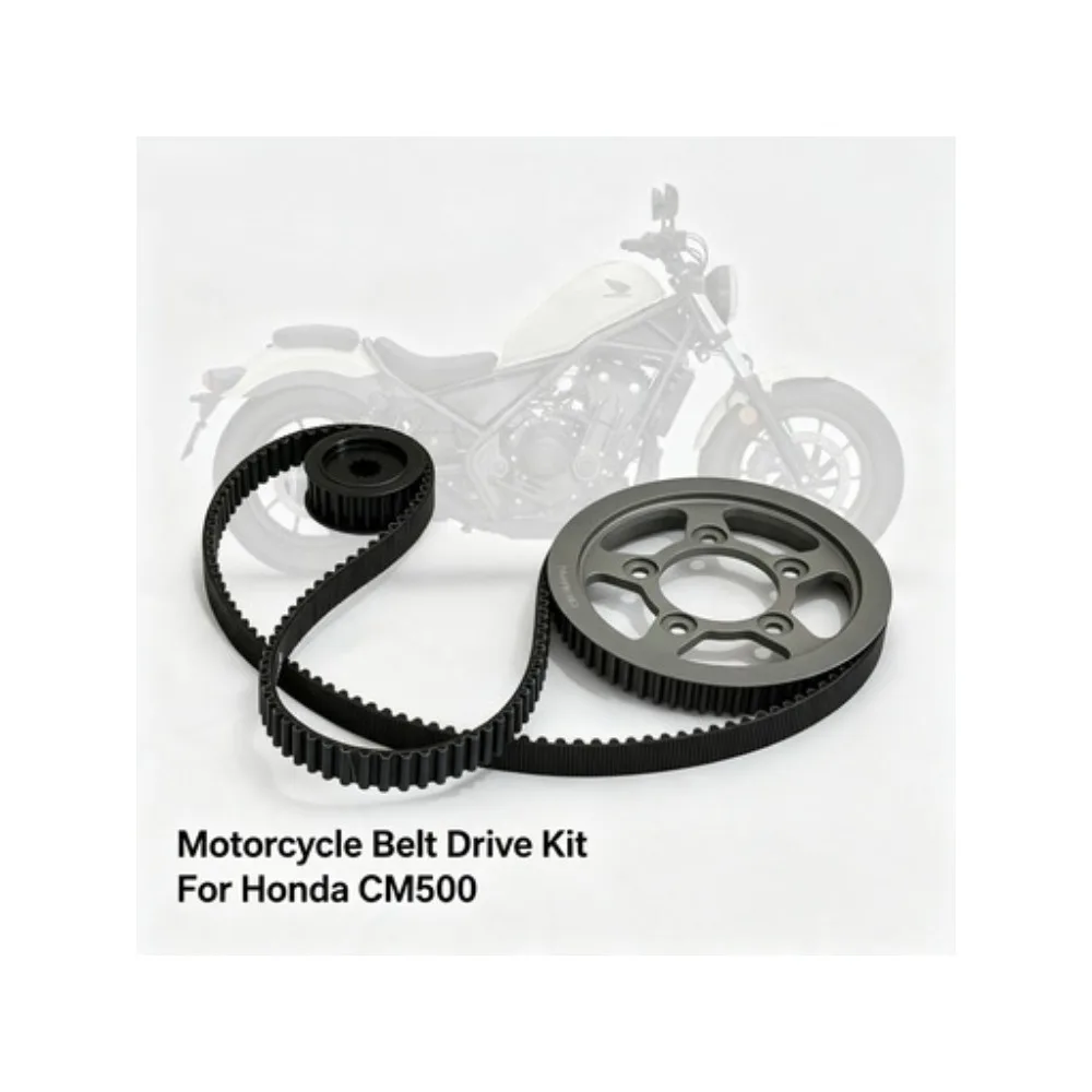 Chain To Belt Drive Conversion Kit Carbon Fiber Belt For Honda CM500 Maintenance Free Low Noise No Oil Splash Smooth Riding Long