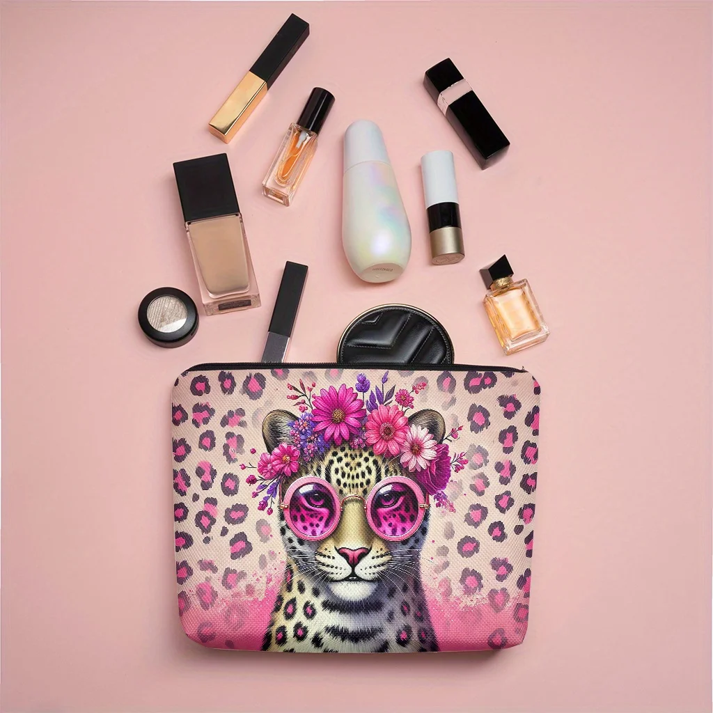 A fashion pattern cosmetic bag-cute multifunctional zipper handbag, jewelry storage bag