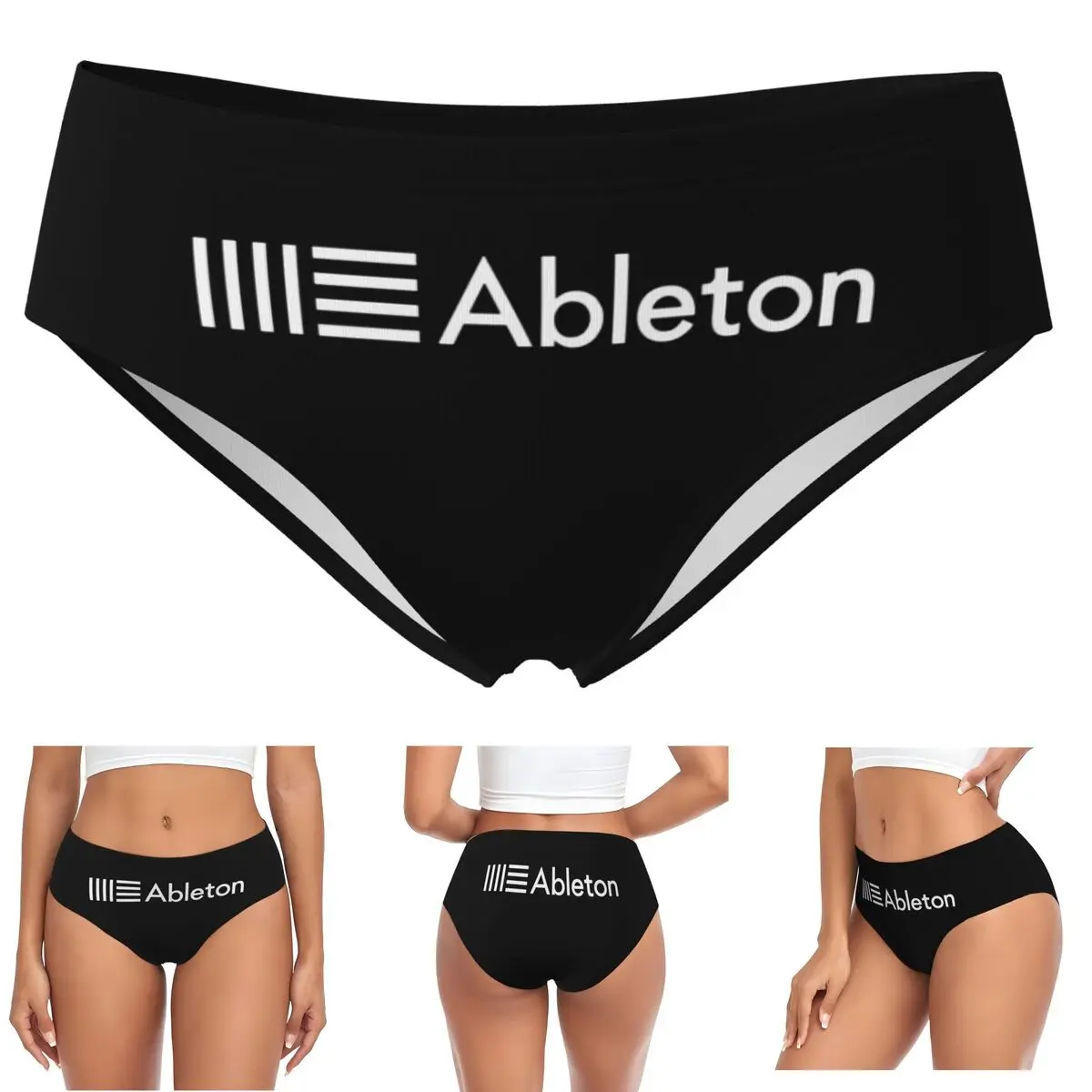 Bragas personalizadas con logotipo Ableton Live, calzoncillos cómodos para mujer, ropa interior, calzoncillos femeninos transpirables