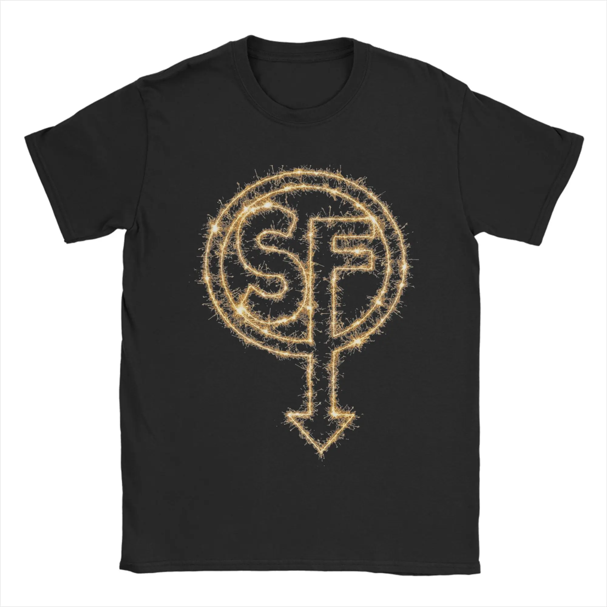 Men Women SF Logo Sally Face  T Shirt Sanitys Falls Pure Cotton Clothing Novelty Short Sleeve O Neck Tee Shirt Gift Idea T-Shirt