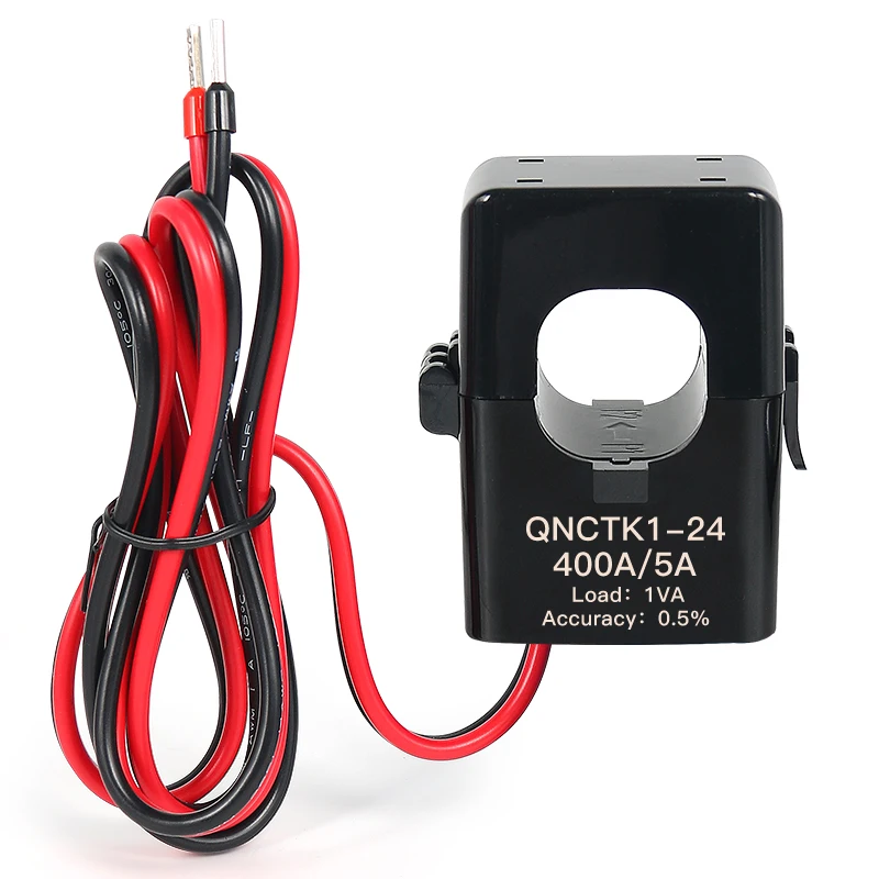 Split Core Current Transformer QNCTK1-24 100A 5A 150A 5A 200A 250A 300 Sensor Current Transducer CT Clamp on Current Transformer