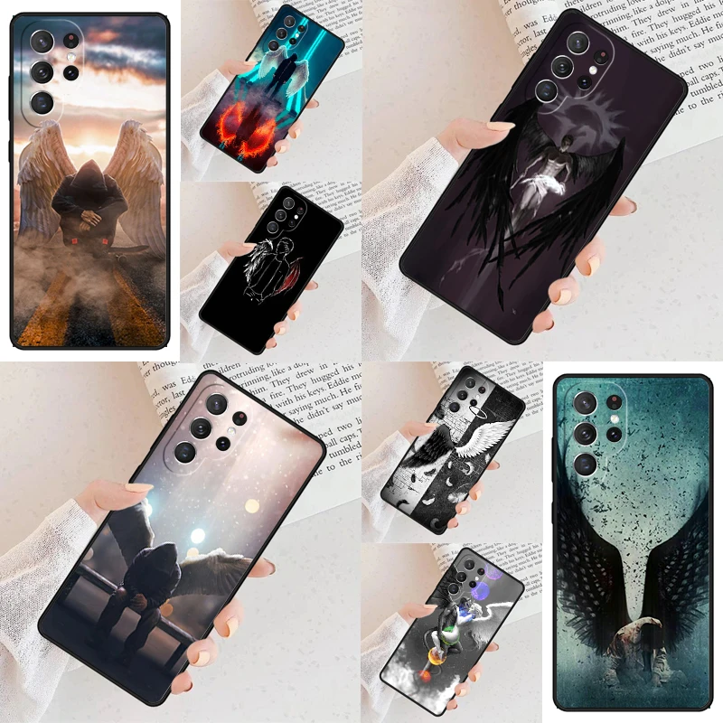 Devil Angel Cell Phone Case for Samsung Galaxy S26 Ultra S25 S24 S23 S22 S21 S20 Note10 Cover