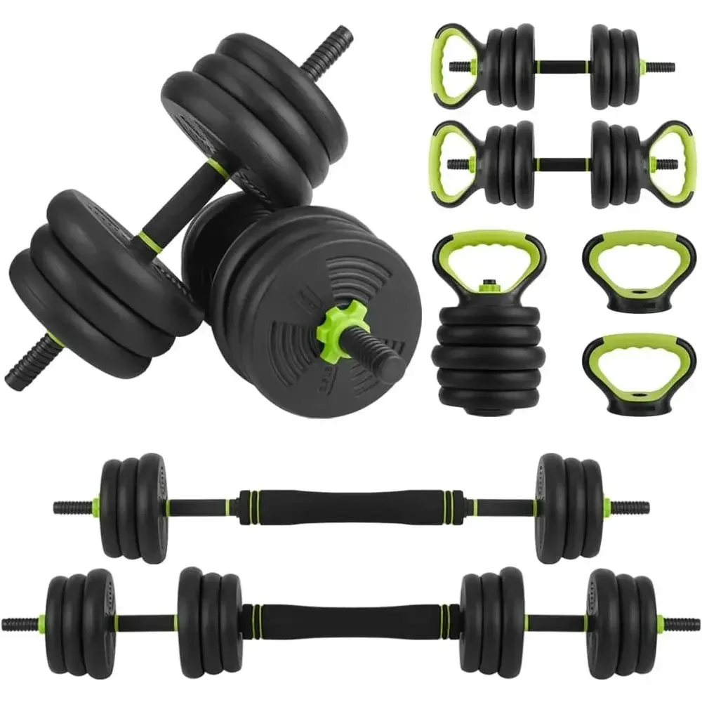 Versatile 4-in-1 Dumbbells Set, 44-88lbs Adjustable Weights