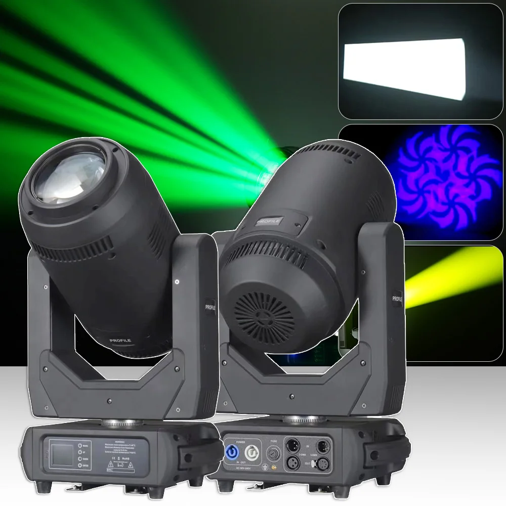 

2PCS LED 350W Profile CMY Moving Head Beam Spot Stage Effect Lighting For Dj Disco Night Club Wedding Decoration Gobo Fixture