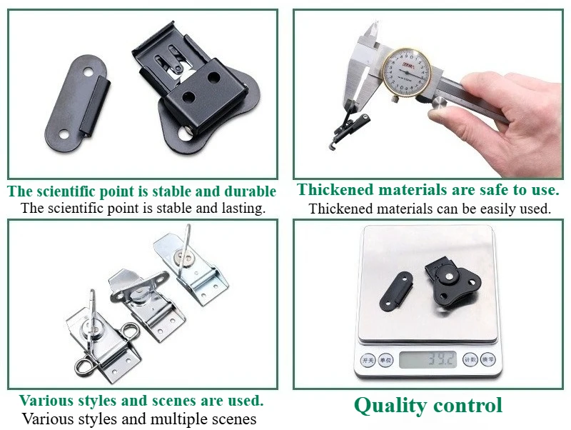 Butterfly twist lock bolt clip, black small box butterfly lock universal flight box hardware accessories