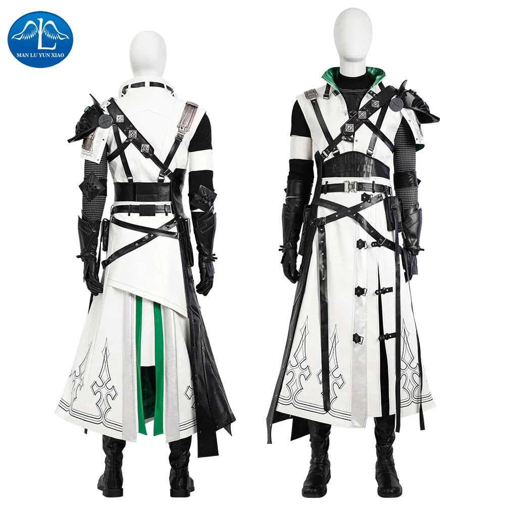 Final Fantasy VII Cloud Strife Cosplay Costume Halloween Full Set FF7 Cloud Men Coat Pants Shoes Set