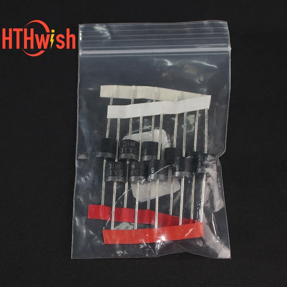 10/20PCS 6A10 10A10 Rectifier Diode 1000V 6A 10A  R-6  Diode Package Diodes Electronic Components