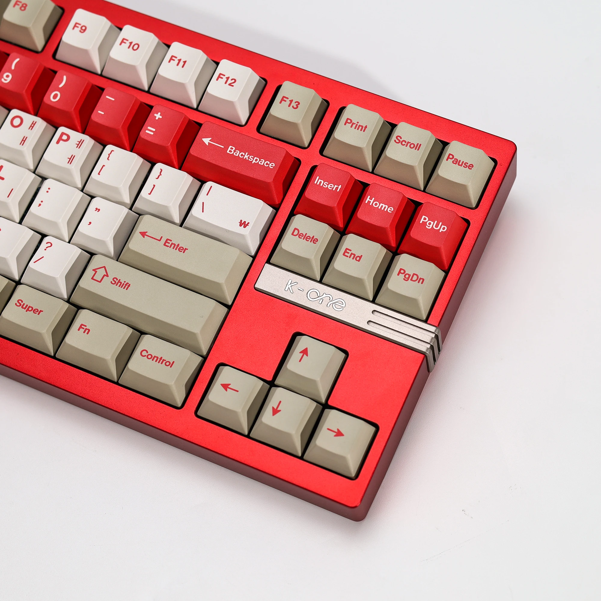 KBDiy Koreanische Tastenkappen Retro GMK Red Alert Cherry Profile PBT Ailce Tastenkappen Maßgefertigt für 60% Gaming Mechanische Tastatur KIT Tastenkappen – Detail 15