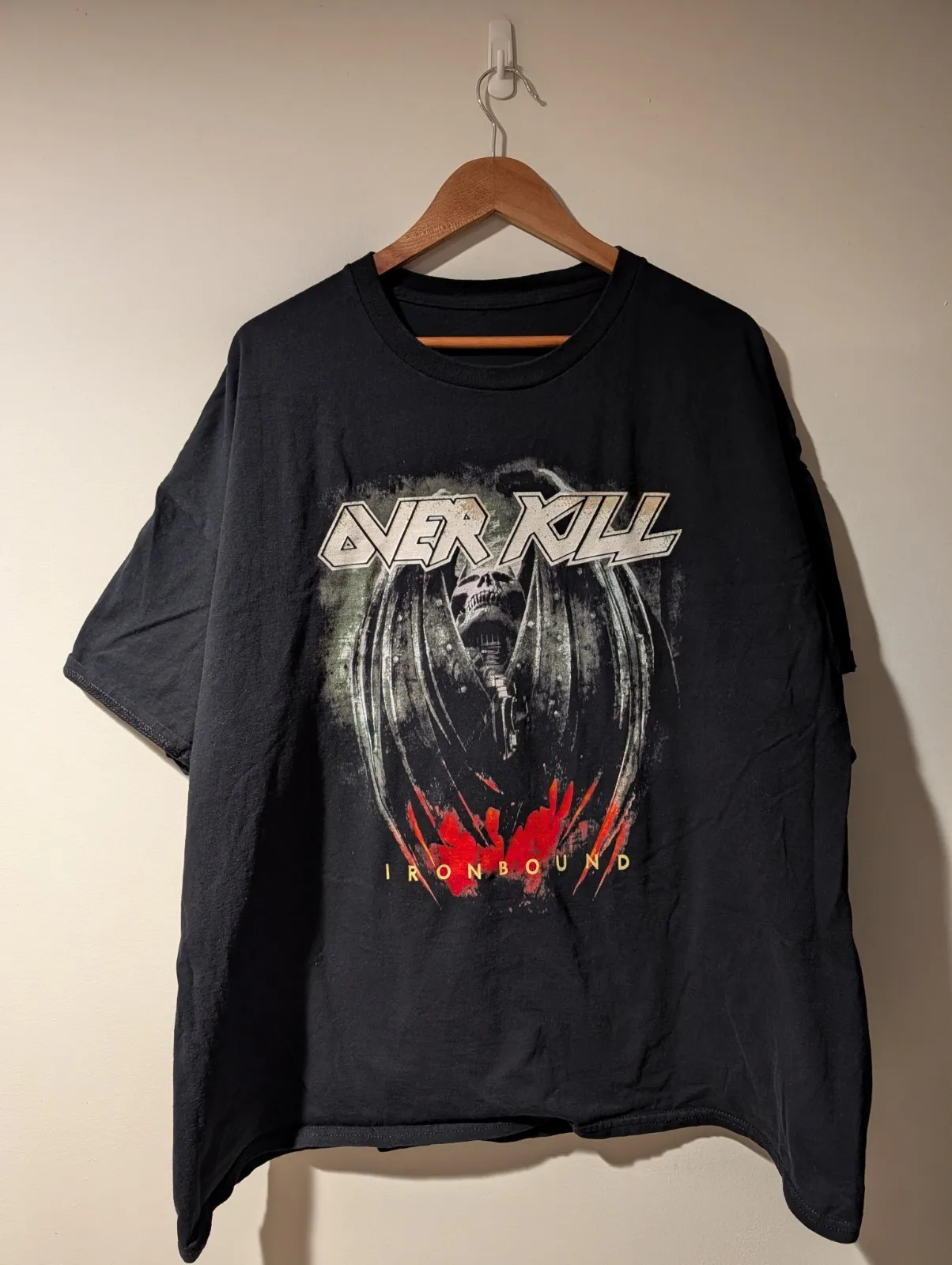 Vintage 2010 Overkill Ironbound Band Music Black XXXLarge TShirt