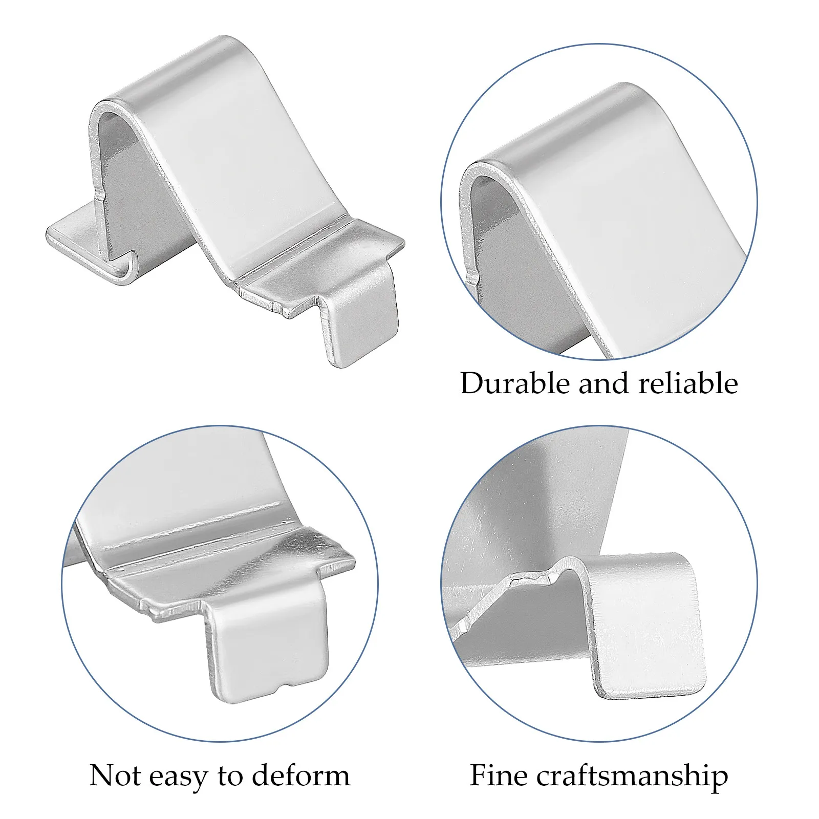 50Pcs Metal Cabinet Shelf Clips Adjustable Heavy Duty Shelf Supports for Office Closet Bookshelf Storage Shelving Hardware view 4