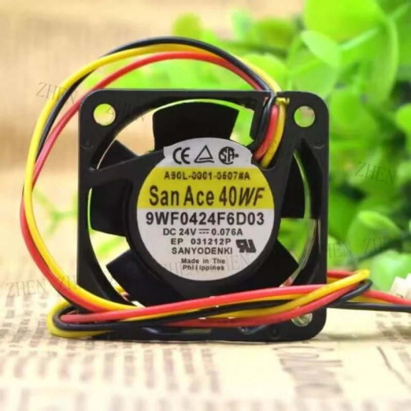 

Y FOR Sanyo 9WF0424F6D03 DC24V 0.076A 3-Wire Cooling Fan