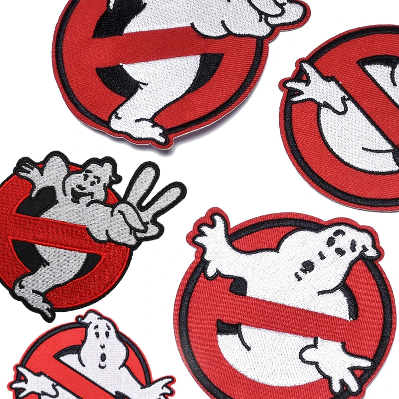 

Ghost-busters Patch on Clothes Fusible Patches Sticker on Garment Jacket Pants Backpack DIY Sewing Applique Kawaii Patch Gift