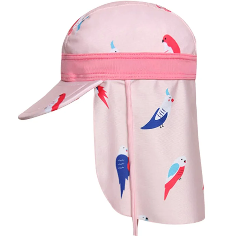 Cappello estivo per bambini a tesa larga con patta da spiaggia, copri orecchie, protezione per il collo, cappello da sole, per bambini, ragazzo, ragazza, anti UV
