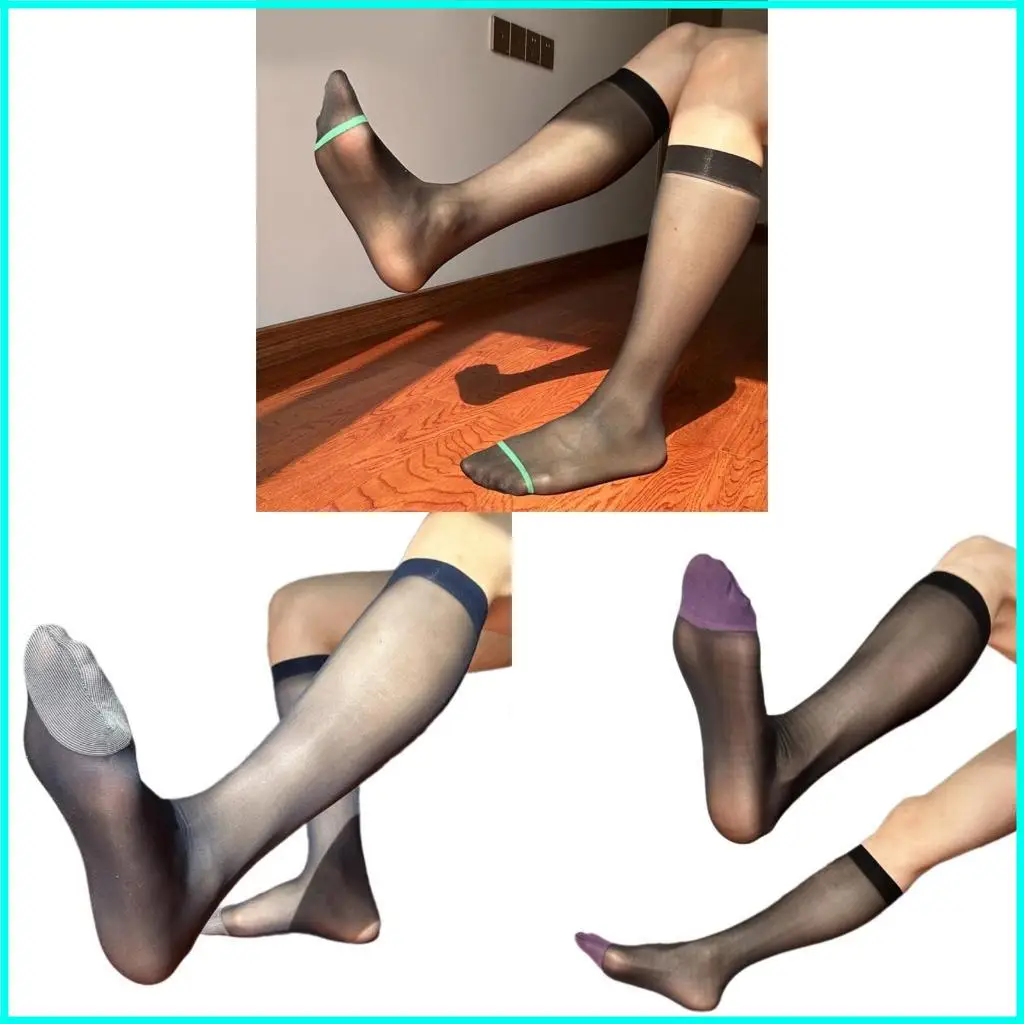 

Men's Formal Knee Length Socks Nylon Dress Socks for Professional Gatherings