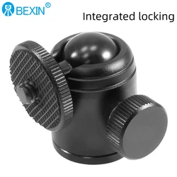 BEXIN Aluminum Alloy Mini Convenient Spherical Head 360 Degree Rotating Tripod Video Panorama Head Photographic Accessories