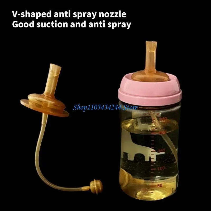 G2TC Spill Proof Straw for Baby Bottles Easy Independent Drinking - Image 5