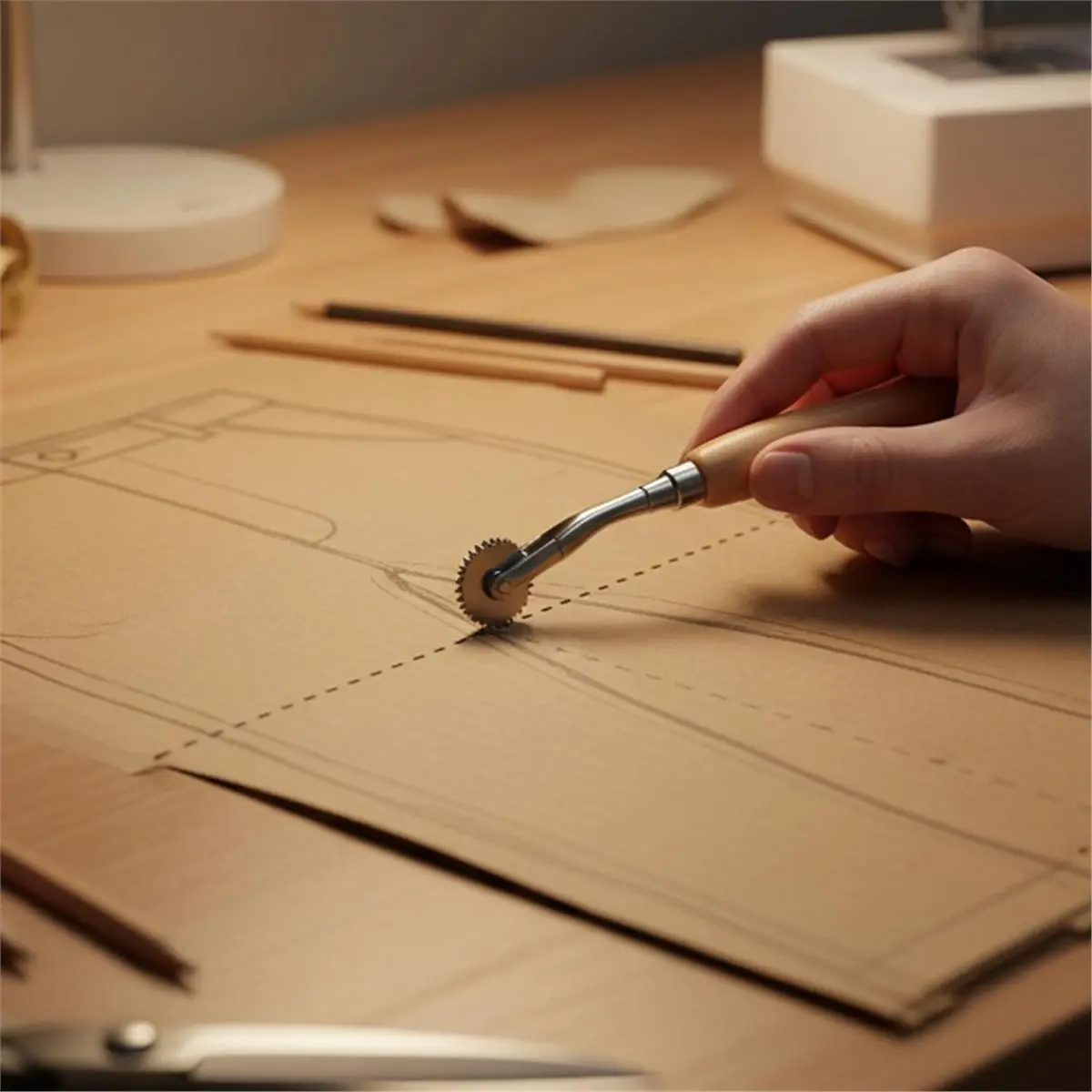 Best of 2026 3Pcs Box Resizer Tool, Cardboard Scoring Tool and Paper Perforator Tool, Includes Tracing Wheel and Measuring Tape