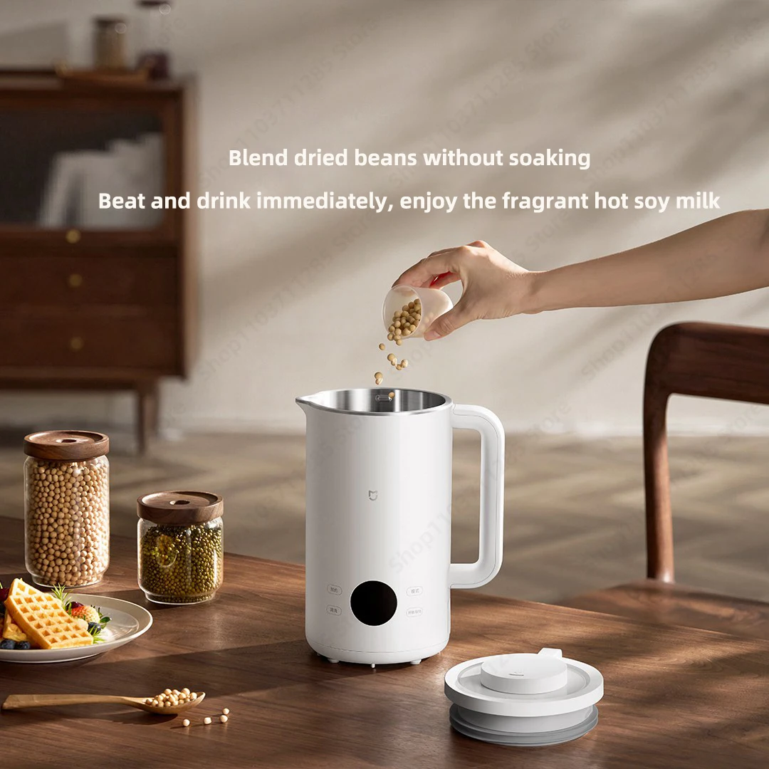 Xiaomi Mijia Soymilk Maker 1L LED Large Screen 12 Hours Appointment 3 professional whipping technologies 6 hot cold drink menus