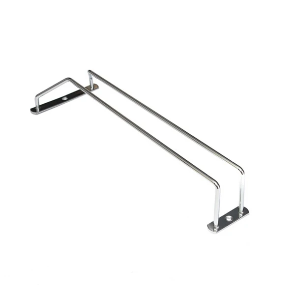 

Wine Rack 13 Inch Silver Metal Chrome Glass Holder For Home Bar Restaurant Wine Cup Hanger Slide Design 35Cm Glass Storage