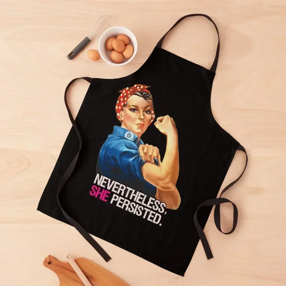 

Nevertheless She Persisted Apron Woman Kitchens Costume Waiter Kitchen Special Accessories Nursing Apron