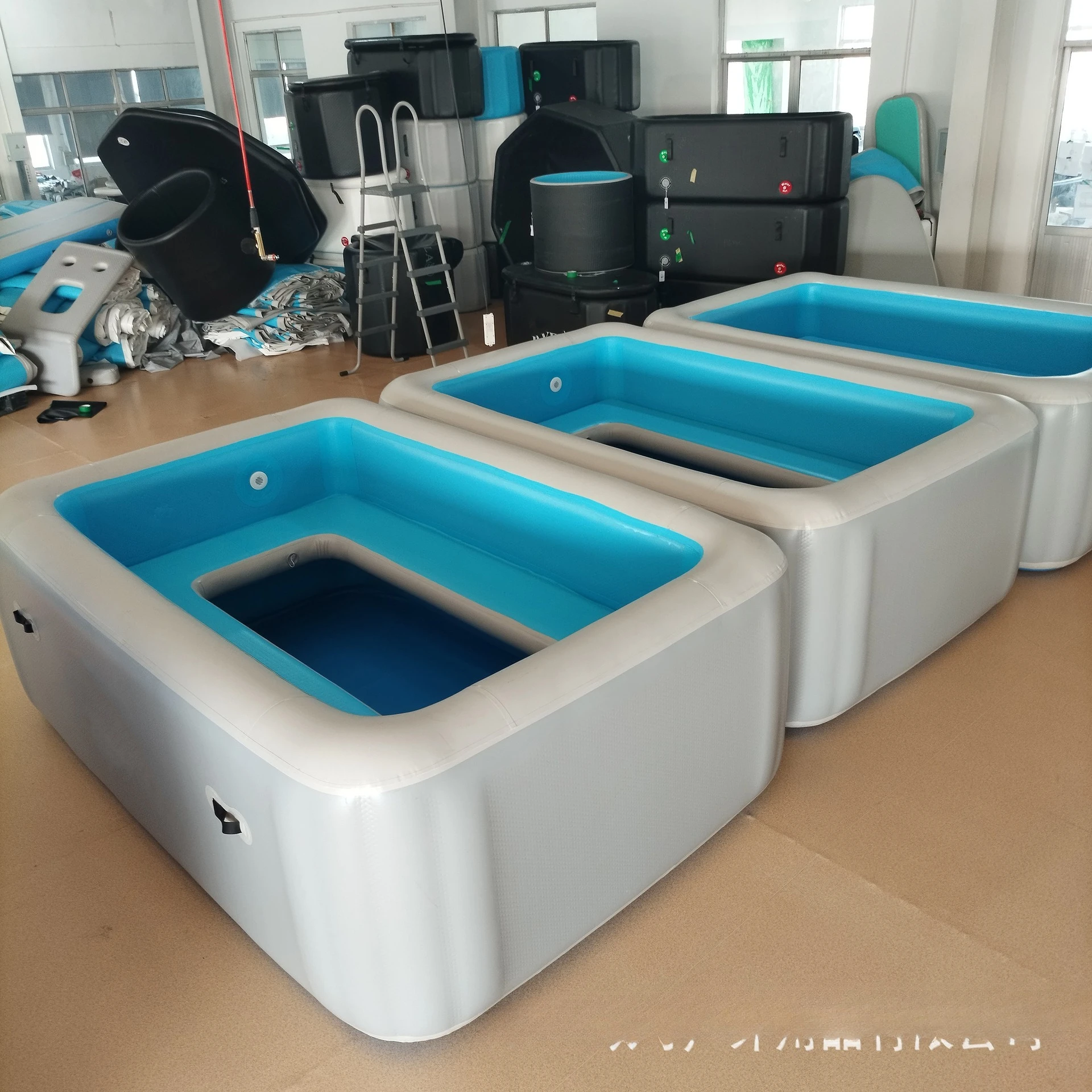 Inflatable swimming pool Cushion model Children's swimming  Inflatable Family play pool Baby ocean ball  Fishing